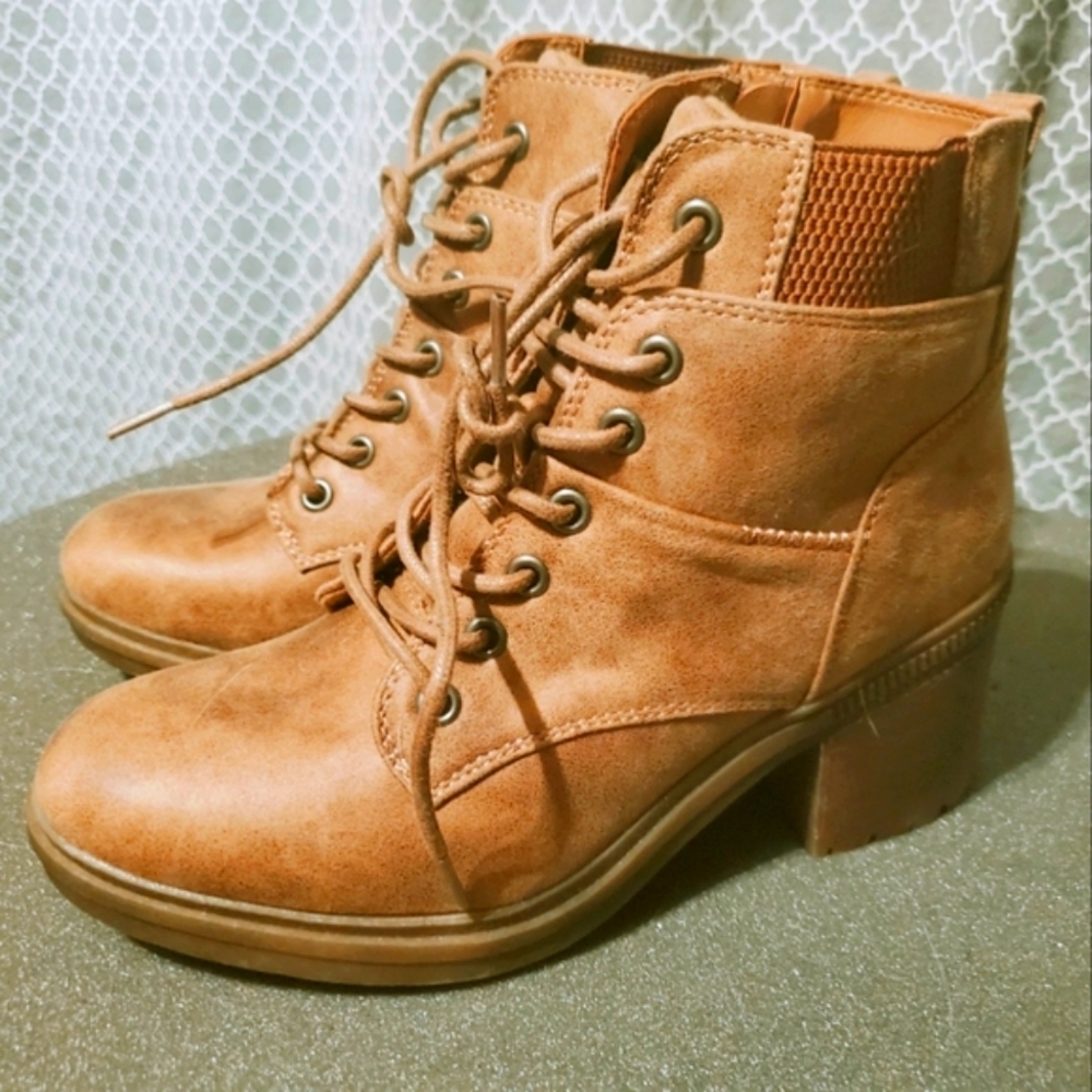 Lace up booties